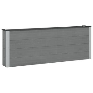 vidaXL Garden Raised Bed 2 pcs Black 200 x 30 x 72 cm