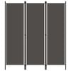 vidaXL 3-Panel Room Divider Anthracite 150x180 cm