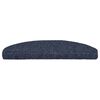 vidaXL Stair Mats Self-adhesive 20 pcs 65x21x4 cm Blue Half Round Large