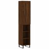 vidaXL Highboard Brown Oak 34,5x34x180 cm Engineered Wood