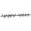 vidaXL Sliding Door Hardware Kit 366 cm Steel Black