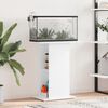 vidaXL Aquarium Stand High Gloss White 60.5x36x72.5 cm Engineered Wood