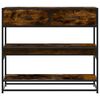 vidaXL Console Table Smoked Oak 90x35x80 cm Engineered Wood