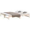 vidaXL Pull-out Day Bed without Mattress 2x(80x200) cm Solid Wood Pine