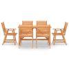 vidaXL 7 Piece Garden Dining Set Solid Acacia Wood