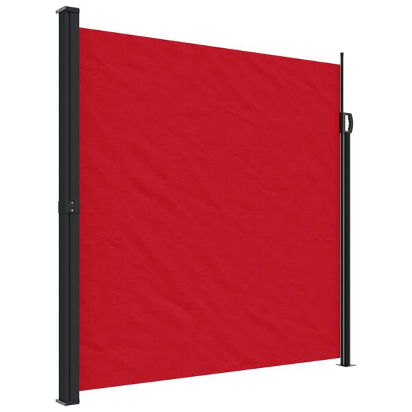 vidaXL Retractable Side Awning Red 200x500 cm