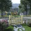 vidaXL Garden Gate Impregnated Pinewood 100x80 cm