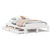vidaXL Bed Frame without Mattress White 120x200 cm Solid Wood Pine