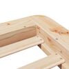 vidaXL Bed Frame without Mattress 75x190 cm Small Single Solid Wood Pine