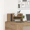 vidaXL Desk Organiser Black oak 44.5 x 24 x 25 cm Engineered wood