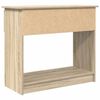 vidaXL Console Table with Drawers Sonoma Oak 85.5x38.5x74.5 cm