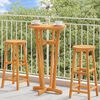 vidaXL Garden Bar Table Ø60x105 cm Solid Wood Acacia