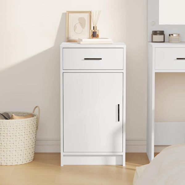 vidaXL Sideboard with Drawer White 40 x 40.5 x 75 cm Engineered wood