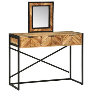 vidaXL Dressing Table Brown 100 x 40 x 120 cm Solid Acacia Wood