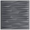 vidaXL Wall Panels 24 pcs Stone Grey 50 x 50 cm XPS Foam
