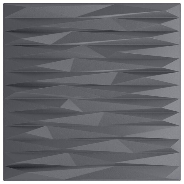vidaXL Wall Panels 24 pcs Stone Grey 50 x 50 cm XPS Foam