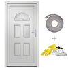 vidaXL Front Door White 98x208 cm PVC
