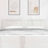 vidaXL LED Headboard White 200 cm Faux Leather