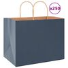 vidaXL Paper Bags 250 pcs with Handles Blue 32x22x24 cm
