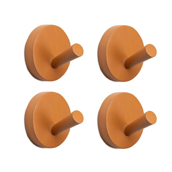 KidsDepot Coat Hook Xion 8 cm Wood Terra 4 pcs