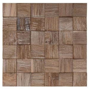vidaXL Wall Panel 11 pcs Natural 30 x 30 x 2 cm