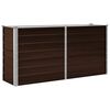 vidaXL Raised Bed | Brown | Galvanised Steel | Large | Rectangular | Modern