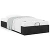 vidaXL Ottoman Bed Frame without Mattress Black Single Fabric