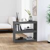 vidaXL Book Cabinet/Room Divider Grey 80x30x71,5 cm Solid Wood Pine
