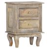 vidaXL Bedside Cabinet 40x30x55 cm Solid Mango Wood