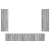 vidaXL TV Cabinet Set Wall-mounted 3 pcs Grey Sonoma Engineered Wood