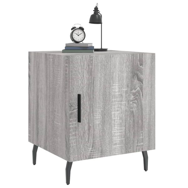 vidaXL Bedside Cabinets 2 pcs Grey Sonoma 40x40x50 cm Engineered Wood