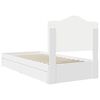 vidaXL Storage Bed with Headboard White 90 x 190 cm Engineered Wood