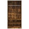 vidaXL Wardrobe Smoked Oak 100x50x200 cm Engineered Wood