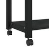 vidaXL Kitchen Trolley Plain Black 88.5 x 40 x 60 cm