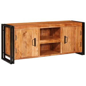 vidaXL TV Cabinet with Shelf Brown 120 x 33 x 50 cm Solid acacia wood