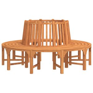 vidaXL Round Tree Bench &Oslash;208 cm Solid Wood Eucalyptus