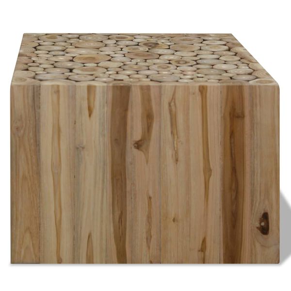 vidaXL Coffee Table Genuine Teak 50x50x35 cm