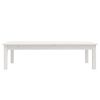 vidaXL Coffee Table White 110x50x30 cm Solid Wood Pine
