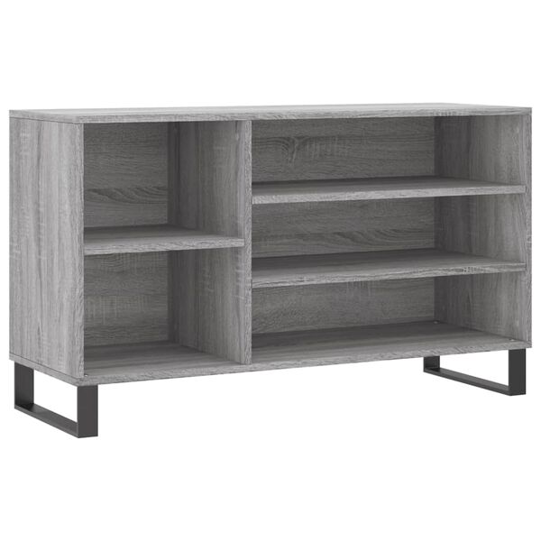vidaXL Shoe Cabinet Grey Sonoma 102x36x60 cm Engineered Wood