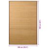 vidaXL Rug Bamboo 100x160 cm Brown