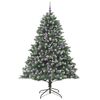 vidaXL Artificial Christmas Tree with Stand Green 140 x 140 x 210 cm