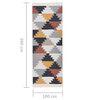 vidaXL Rug Multicolour 100x300 cm Cotton