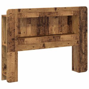 vidaXL Headboard Cabinet with Storage Old Wood Engineered Wood