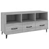 vidaXL TV Cabinet Grey Sonoma 102x35x50 cm Engineered Wood