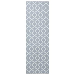 vidaXL Rug Runner ORIZ 1150 gsm Grey and White