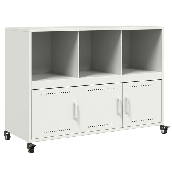vidaXL Sideboard White 100.5x39x72 cm Steel