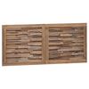 vidaXL Headboard Wall-mounted Natural 120 cm Solid Teak Wood