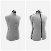 vidaXL Adjustable Dress Form Female Manual Grey 37.5-45.5 inch Fabric