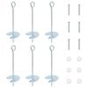 vidaXL Earth anchor 6 pcs Silver &Oslash;10 x 30 cm Galvanized Metal