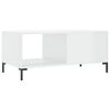 vidaXL Coffee Table High Gloss White 90x50x40 cm Engineered Wood